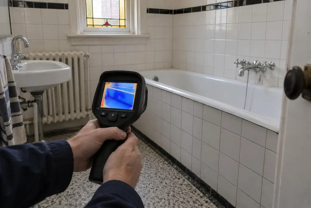 Lekdetectie Berkel en Rodenrijs – onderzoek in een badkamer van een oudere woning
