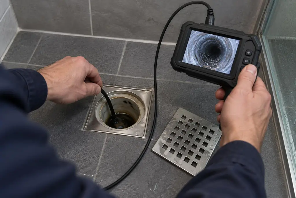 Lekdetectie Berkel en Rodenrijs – endoscoop-inspectie in een douchegoot