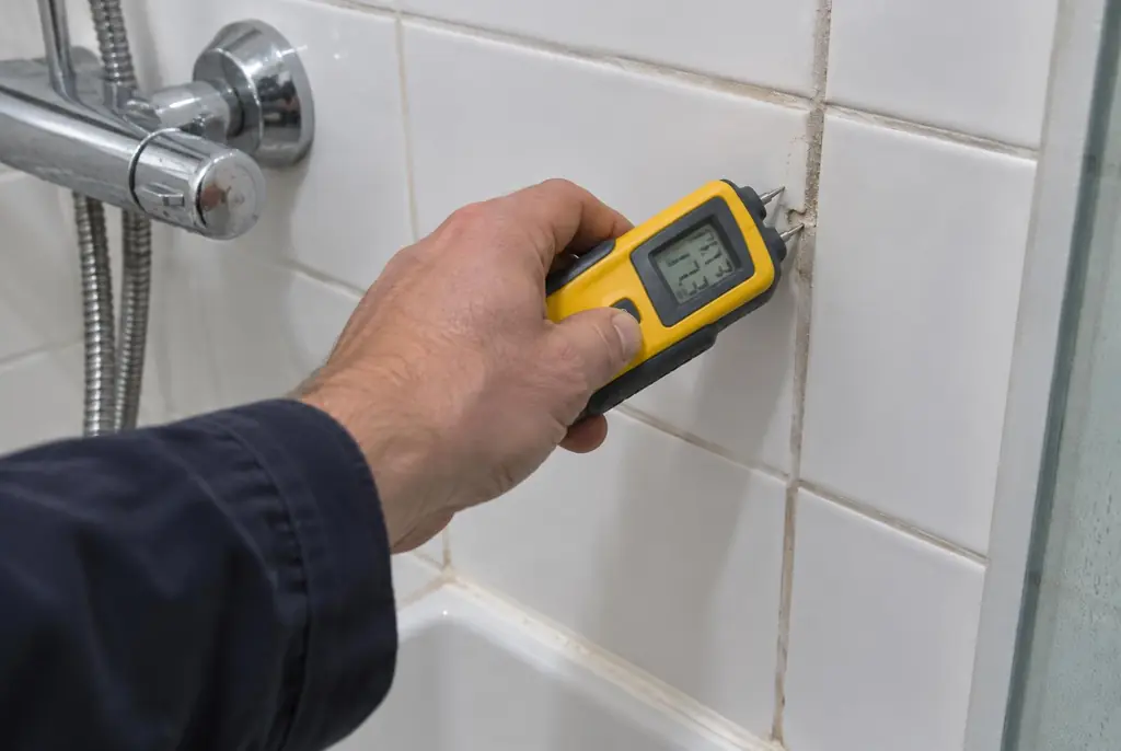 Lekdetectie Berkel en Rodenrijs – vochtmeter op badkamertegels bij de douche